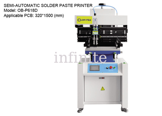 Slide Rail Solder Paste Εκτυπωτής Ημιαυτόματος για PCB 320*1500mm