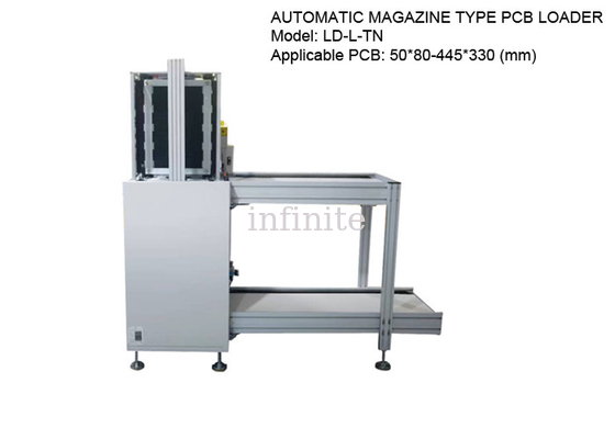 Αυτόματο PCB SMT Magazine Loader 445*330mm για PCB μεγέθους L