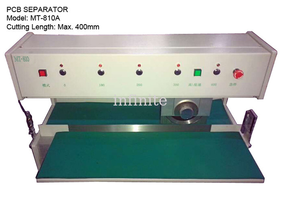 Μηχανή κοπής 1,0 - 3,2 mm PCB Turn Conveyor Board 300 mm/s 400 mm Μέγιστο μήκος κοπής