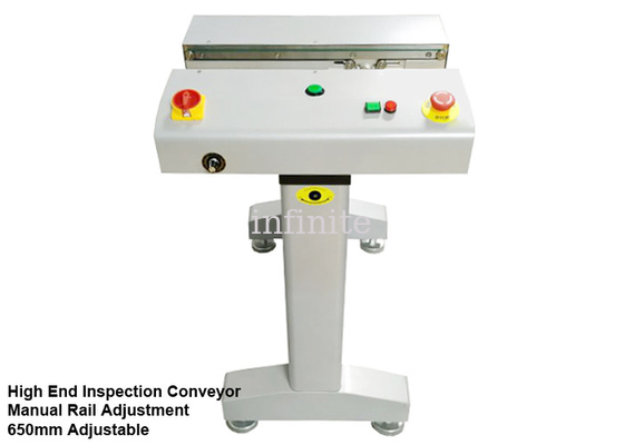 Μεταφορέας συνδέσμου PCB 650mm 20M/min 0,5m έως 0,6M με χειροκίνητη ρύθμιση πλάτους ράγας