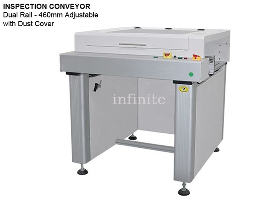 100VA PCB Inspection Conveyor PLC Control Dual Rail High-End με κάλυμμα σκόνης