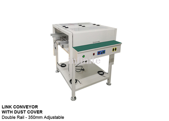 0,6m 0,8m PCB Link Conveyor Dual Rail 350mm Ρυθμιζόμενο πλάτος