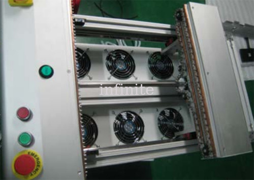 Βιομηχανικός μεταφορέας PCB χρήσης SMT με τους ανεμιστήρες στο κατώτατο σημείο